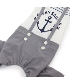 PET PARADISE ペットパラダイス エコメイド 天竺 パンツつなぎ 《マリン柄》 小型犬