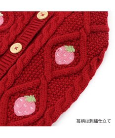 PET PARADISE ペットパラダイス アランニット 苺柄 《レッド》 小型犬