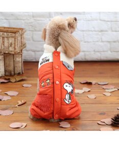 PET PARADISE スヌーピー 遠赤外線 綿入れつなぎ 小型犬