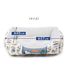 PET PARADISE スヌーピー  サーフ柄 クール カドラーベッド（57×45cm）