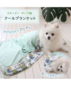 PET PARADISE スヌーピー サーフ柄  クールブランケット (90×60cm)