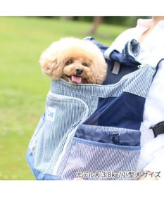 PET PARADISE Ｌｅｅ ハグ＆リュック  キャリーバッグ 《ヒッコリー柄》 M 小型犬