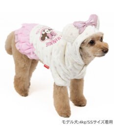 PET PARADISE ディズニー ミニーマウス  フレンズボアパーカー 小型犬