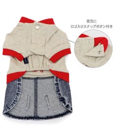 PET PARADISE J.PRESS デニム風 スカートつなぎ 小型犬