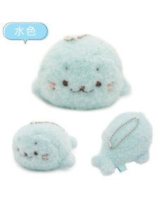 Mother garden しろたん ふわふわキーホルダー 《水色》 単品