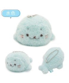 Mother garden しろたん ふわふわキーホルダー 《水色》 単品