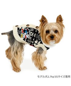 PET PARADISE リサとガスパール 背中開きニット 小型犬