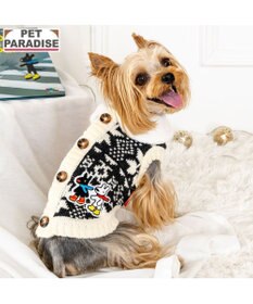 PET PARADISE リサとガスパール 背中開きニット 小型犬