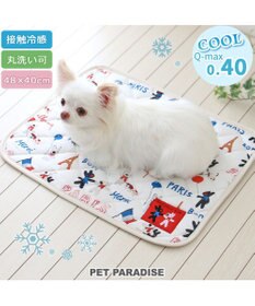 リサとガスパール クール マット 《パリ柄》 小型犬 48×40㎝ / PET PARADISE | 【通販】雑貨とペット用品の通販サイト |  マザーガーデン＆ペットパラダイス