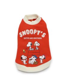 PET PARADISE スヌーピー 兄弟集合柄トレーナー 赤【小型犬】