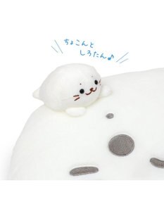 Mother garden しろたん ちょこんと 膝上クッション 33cm