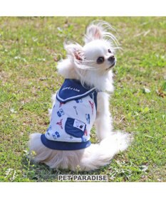 PET PARADISE リサとガスパール ポケット付 フレンチ柄タンクトップ 《保冷剤付》【小型犬】