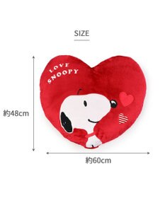 PET PARADISE スヌーピー クッション ベッド 《ハート ボア》  60×48cm