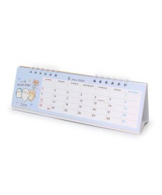 Mother garden しろたん しろたん＆らっこいぬ 2024年 スリム卓上カレンダー