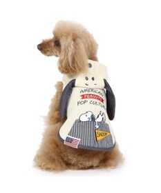 PET PARADISE 犬の服 犬 スヌーピー パーカー 【小型犬】 アメカジ 耳付き
