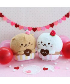 Mother garden しろたん らっこいぬ カップケーキ マスコット 20cm お座りぬいぐるみ