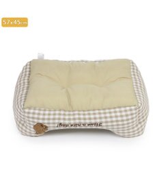 PET PARADISE ペットパラダイス  クール 四角カドラー 《くまチェック柄》 中型犬