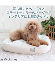 犬 ベッド おしゃれ (57×45cm) 水色 着脱カバー 犬 猫 ベッド マット