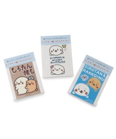 Mother garden しろたん ステッカー 5×7cm 3枚セット 《【A】しろたん柄 3枚セット》 《【B】しろたん&らっこいぬ 3枚セット》