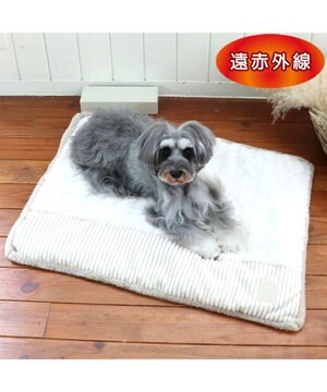 犬 マット 遠赤外線 ボアマット (80×60cm) エスニック柄 / PET