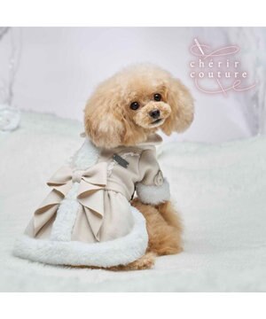  cherircouture バックリボンコート 小型犬