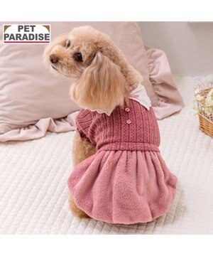 ペットパラダイス レース襟 ワンピース 小型犬