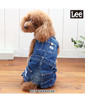   Lee デニム オーバーオール  白ステッチ 小型犬