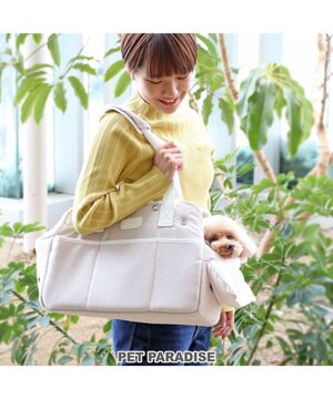  ペットパラダイス 四角キャリーバッグ  小型犬 パイピング