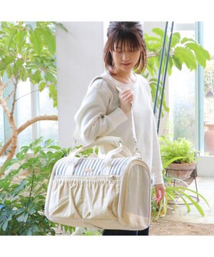  ペットパラダイス 折畳み キャリーバッグ 【小型犬】  ナチュラル