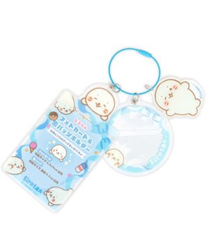  しろたん フォト＆バッジホルダ― 《水色》 単品