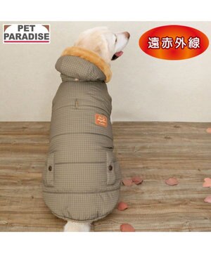  ペットパラダイス 防寒コート 《千鳥柄》 中型犬 大型犬