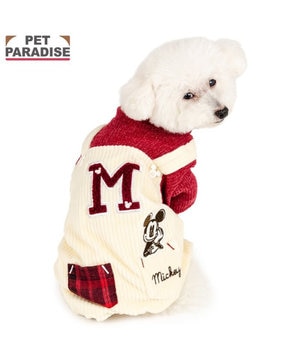  ディズニー ミッキーマウス チェック オーバーオール  小型犬