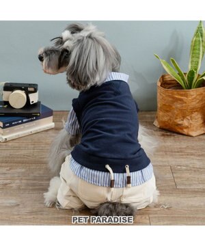  ペットパラダイス ベスト パンツつなぎ 《ネイビー》 小型犬