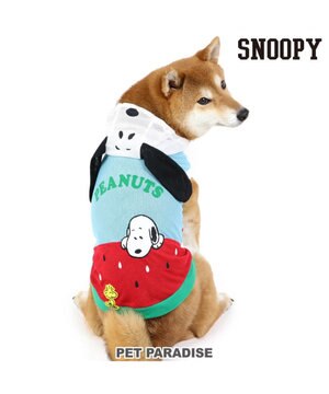  犬の服 春夏 スヌーピー スイカ柄 メッシュ パーカー【中型犬】