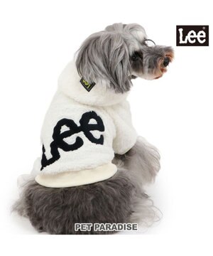 Lee 牛柄 背中開きボアベスト 《 白茶》 小型犬 / PET PARADISE