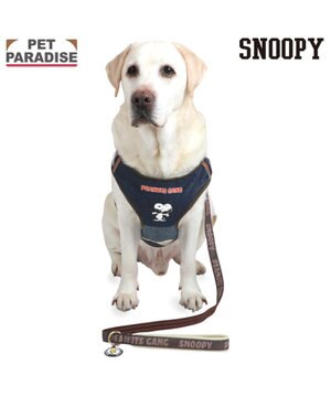  スヌーピー ハーネス＆リード 《ワッペン柄》 Ｌ 大型犬