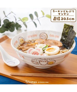  しろたん ラーメンどんぶり 《マシマシ》 径20.5cm