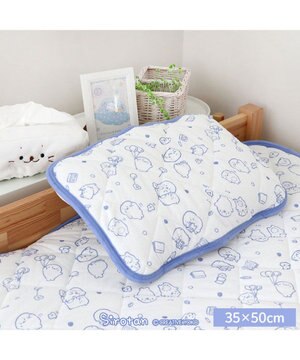  しろたん 枕パッド 35×50cm 《のんびりライフ柄》 まくらカバー  パイル生地