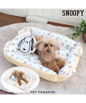 犬 ベッド おしゃれ スヌーピー 2way カドラーベッド (61