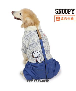  スヌーピー 遠赤外線 フライングエース 綿入りエアオール 中型犬 大型犬