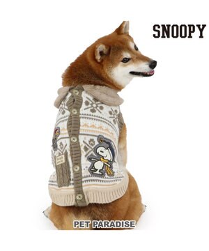  スヌーピー スケート ニット 《 ホワイト》 中型犬 大型犬