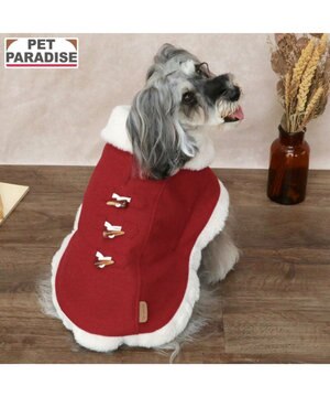  ペットパラダイス  ノーブル ダッフル ポンチョ《レッド》 小型犬