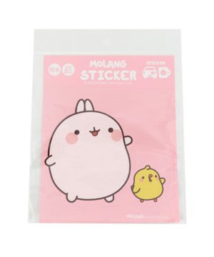  マザーガーデン MOLANG モラン 防水・UV加工 どこでもステッカー ≪あいさつ柄≫ 単品