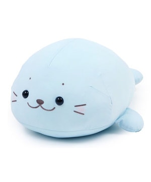  しろたん クール 抱き枕 55cm 《アイスブルー》 単品