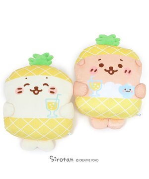  しろたん パイナップルパーティー クッション 38cm 《単品》