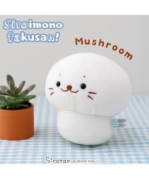  しろたん  白いものシリーズマスコット 《マッシュルーム》 店舗限定