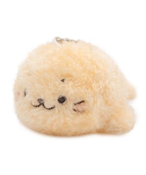  しろたん ふわふわキーホルダー 《黄色》 単品