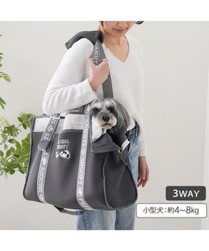  スヌーピー メッシュトート キャリーバック 《グレー》 Ｍ 小型犬