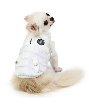 J.PRESS 綿入り フライト ベスト 《ホワイト》 小型犬