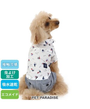犬の服 春夏 ひんやり クール 接触冷感 虫よけ J.PRESS マリン